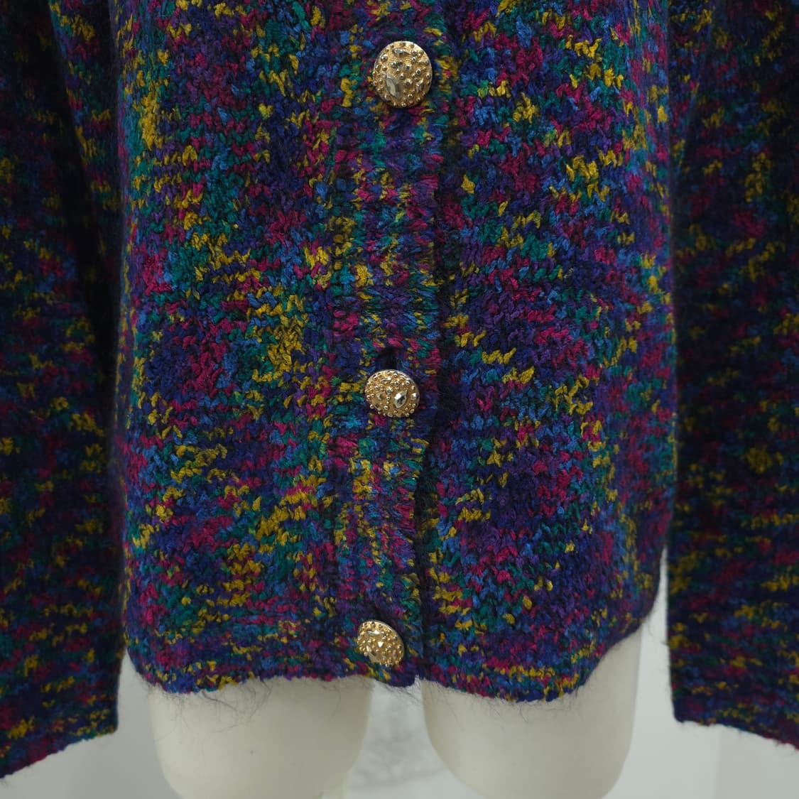 DASGENIE 모헤어 멀티컬러 빈티지 니트 가디건 상품이미지8