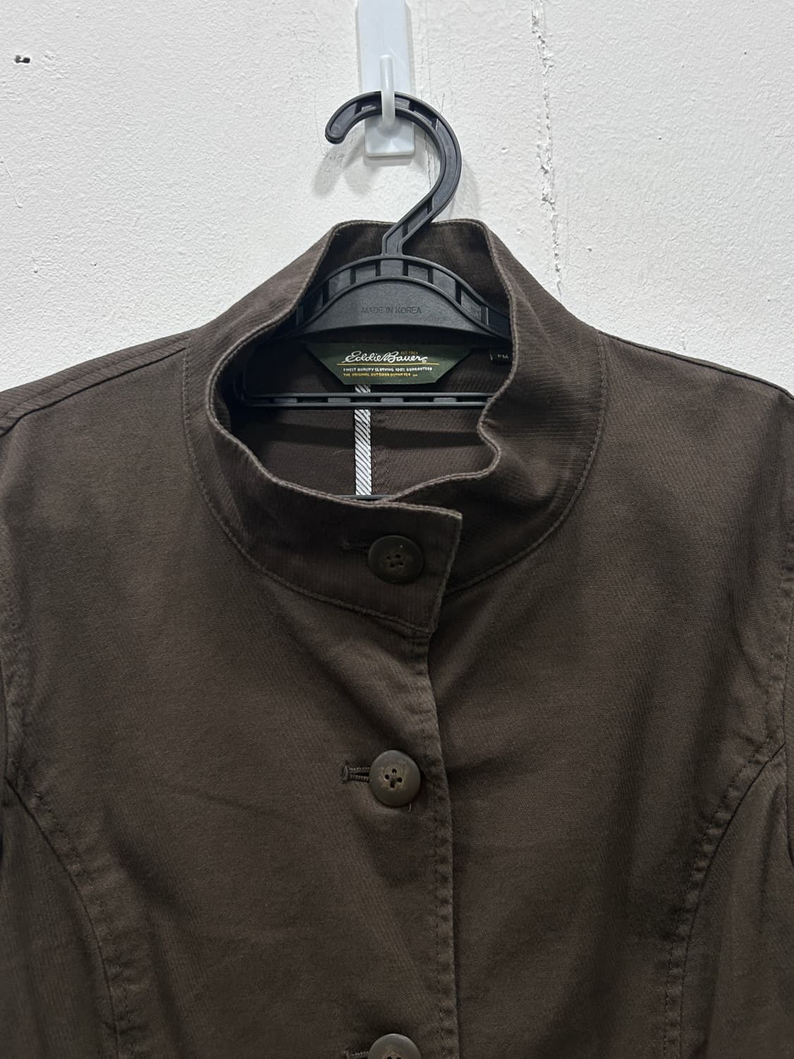 Japan 에디바우어 브라운 코튼 자켓 여성 M 상품이미지2