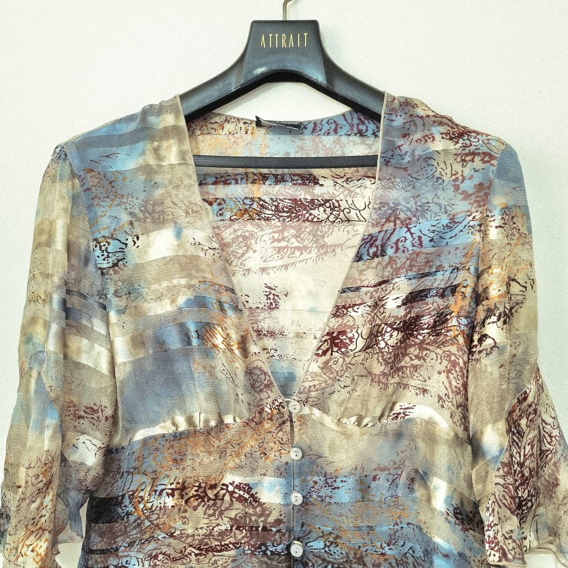 조르지오알마니 정품 실크블라우스 55사이즈 상품이미지2