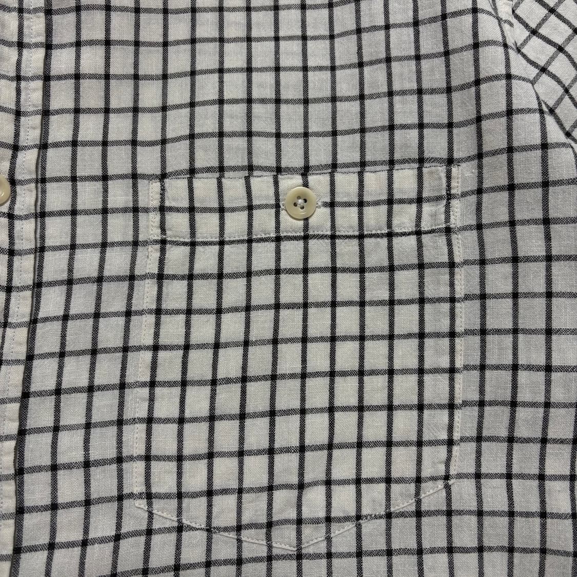 마가렛호웰 린넨 하프 체크셔츠 상품이미지3