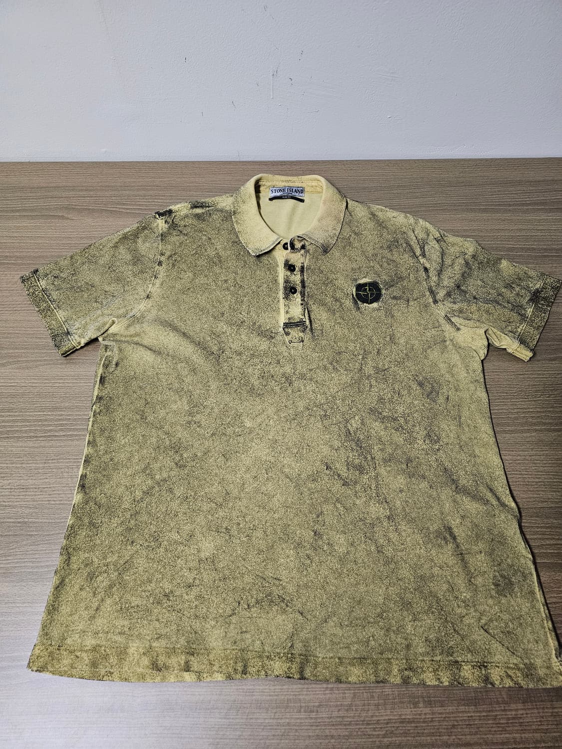 스톤아일랜드 더스트 워싱 반팔 카라티 상품이미지1