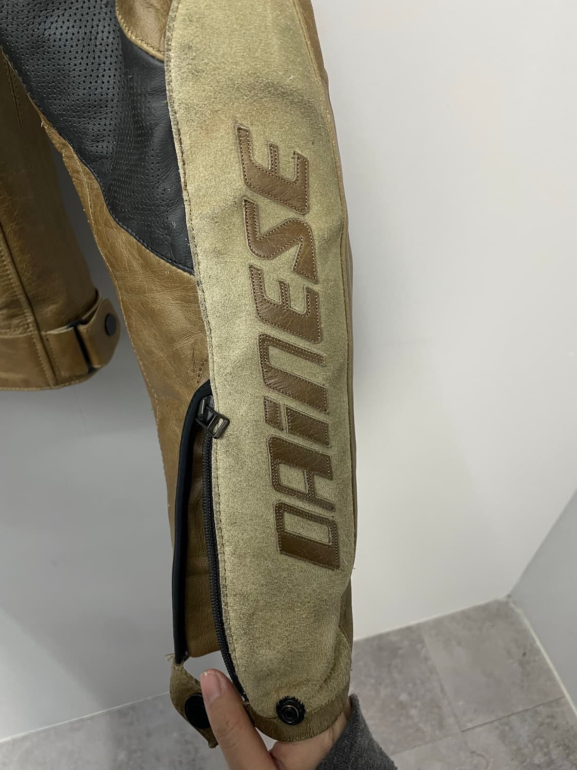 다이네즈 브라운 레더 바이커 자켓 H1725 상품이미지8