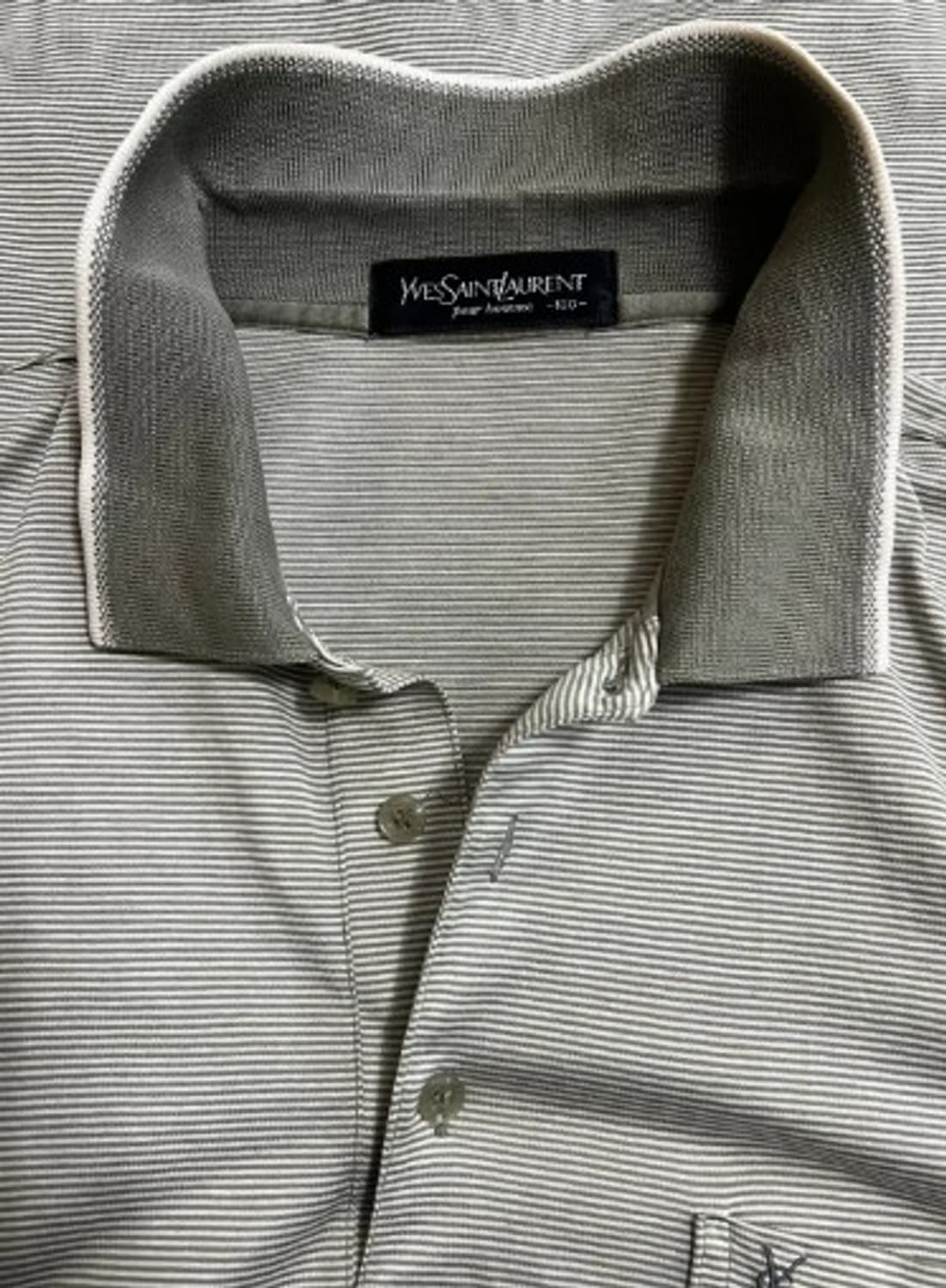입생로랑 남성 스트라이프카라티셔츠 100 상품이미지4