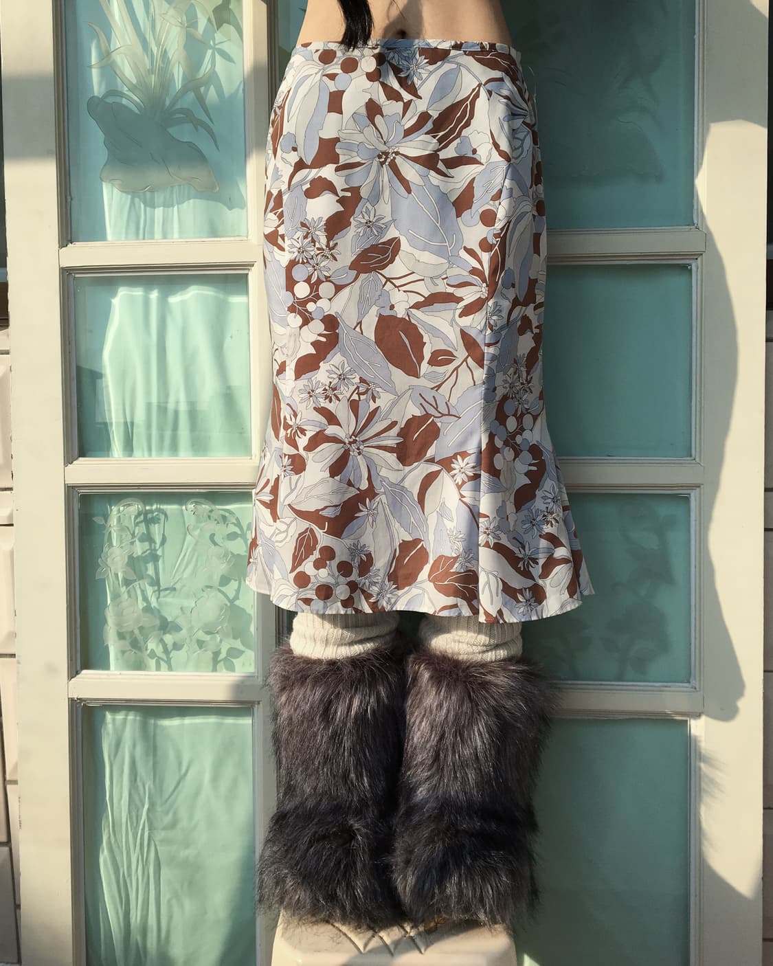 Pattern midi skirt 상품이미지3