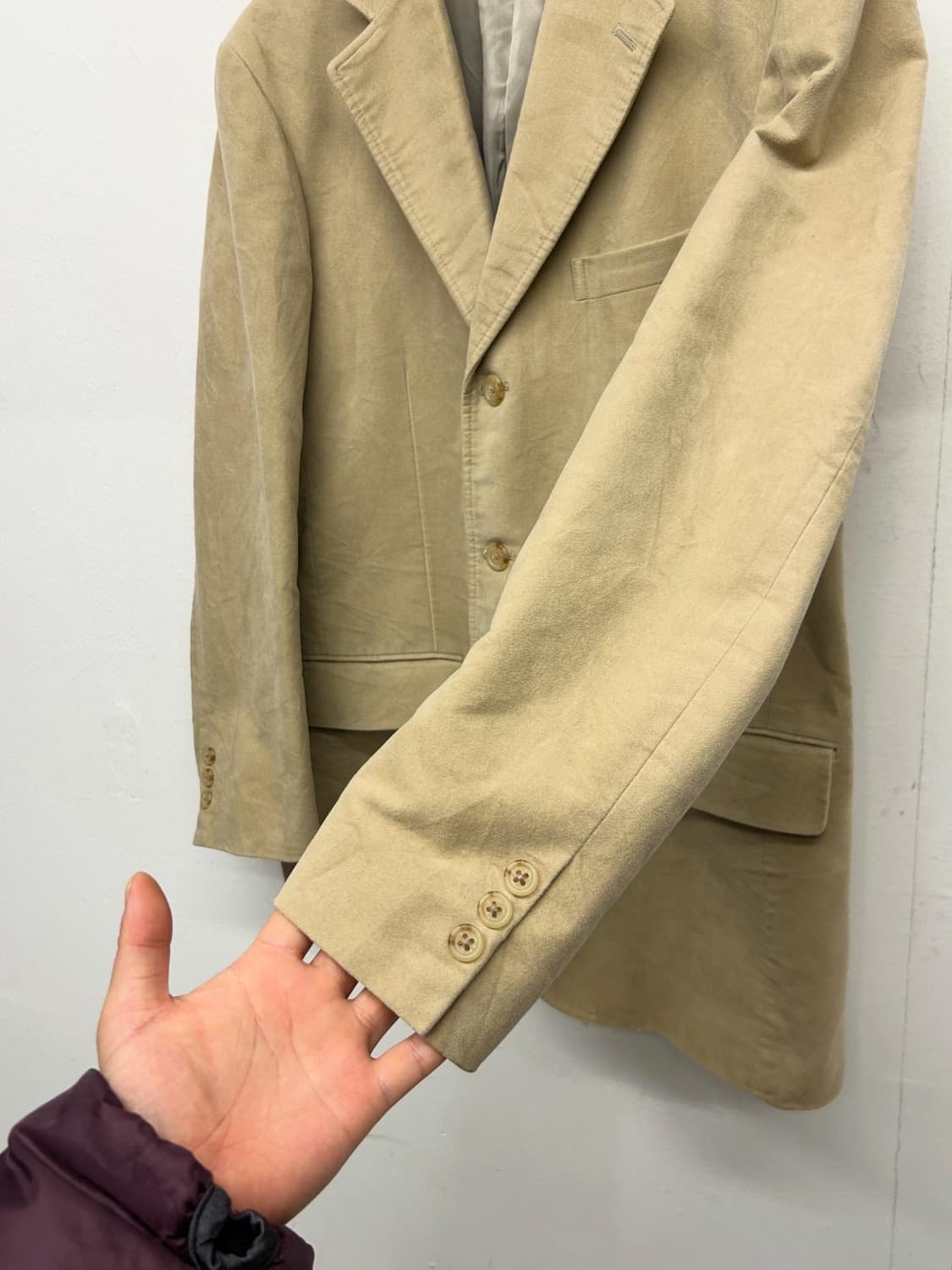 빈티지 폴로 랄프로렌 베이지 코튼 레이저 상품이미지3