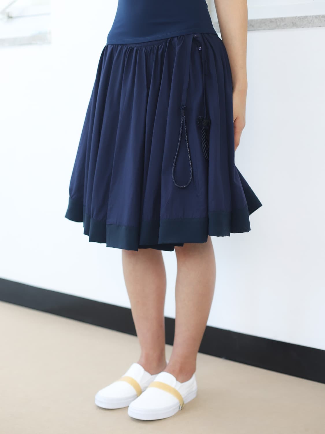 chiyagi 키야기 Vasram Panel Skirt - navy/bl 상품이미지2