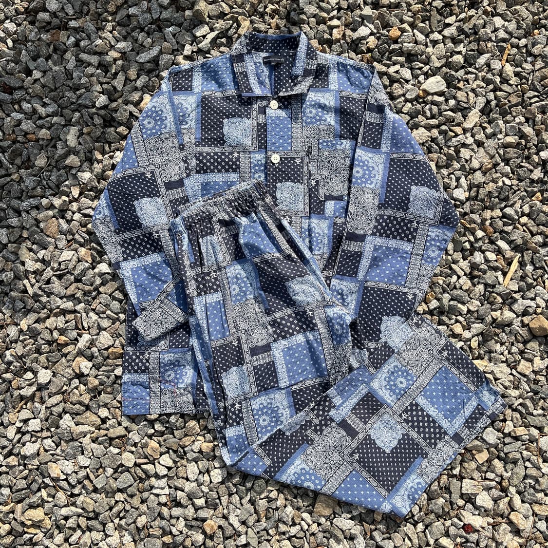 Munsingwear 페이즐리 파자마 셋업 (실측확인) 상품이미지1