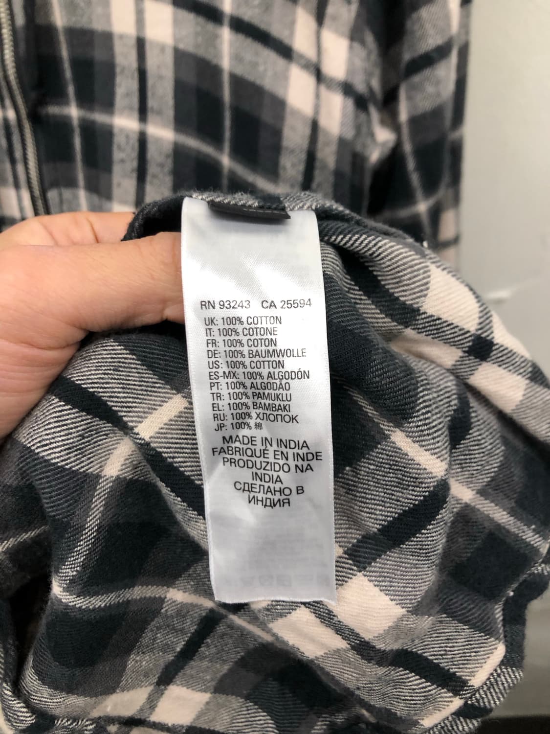 디젤 체크 후드 셔츠 원피스 상품이미지4