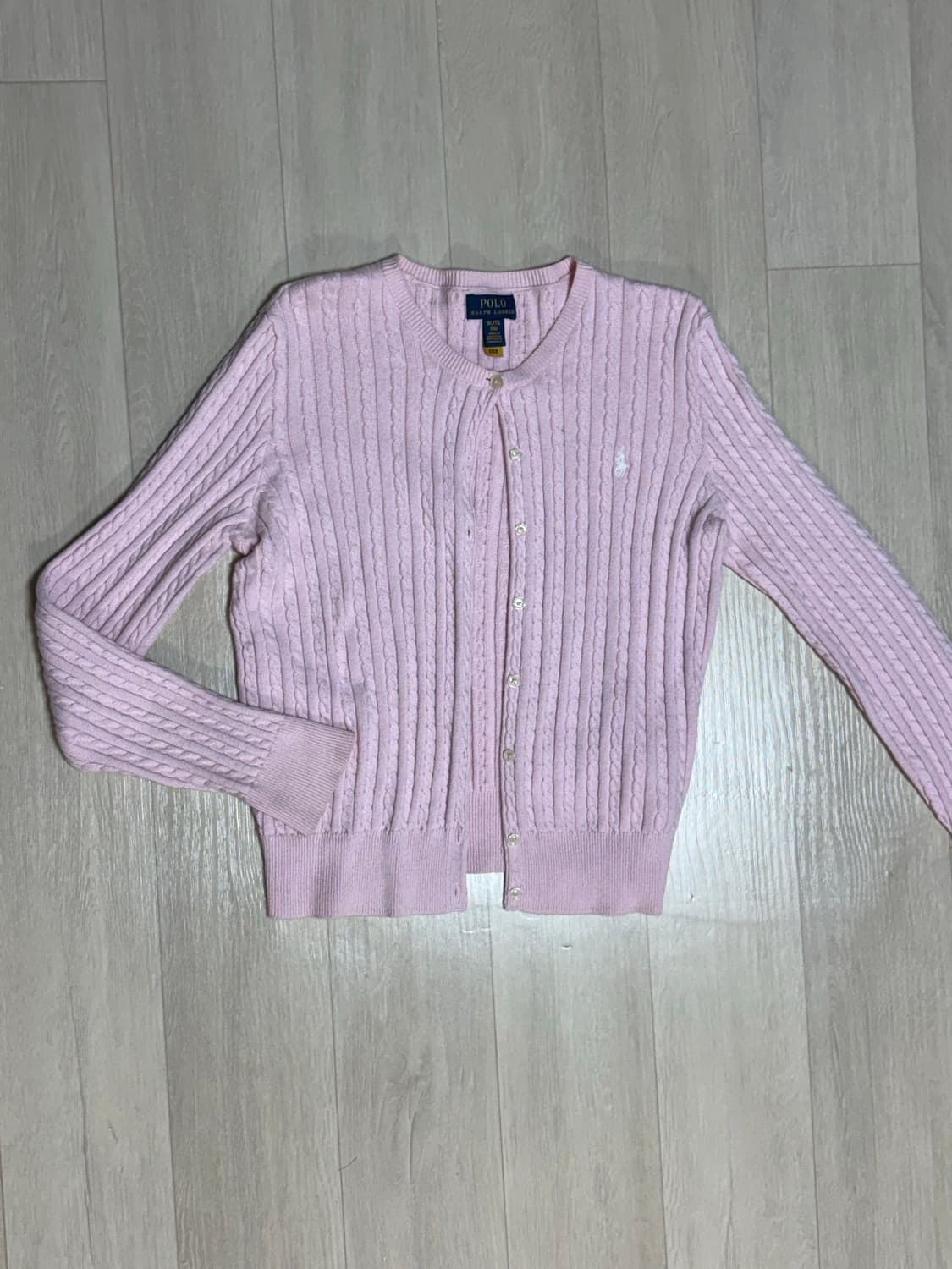 폴로 핑크 가디건 상품이미지2