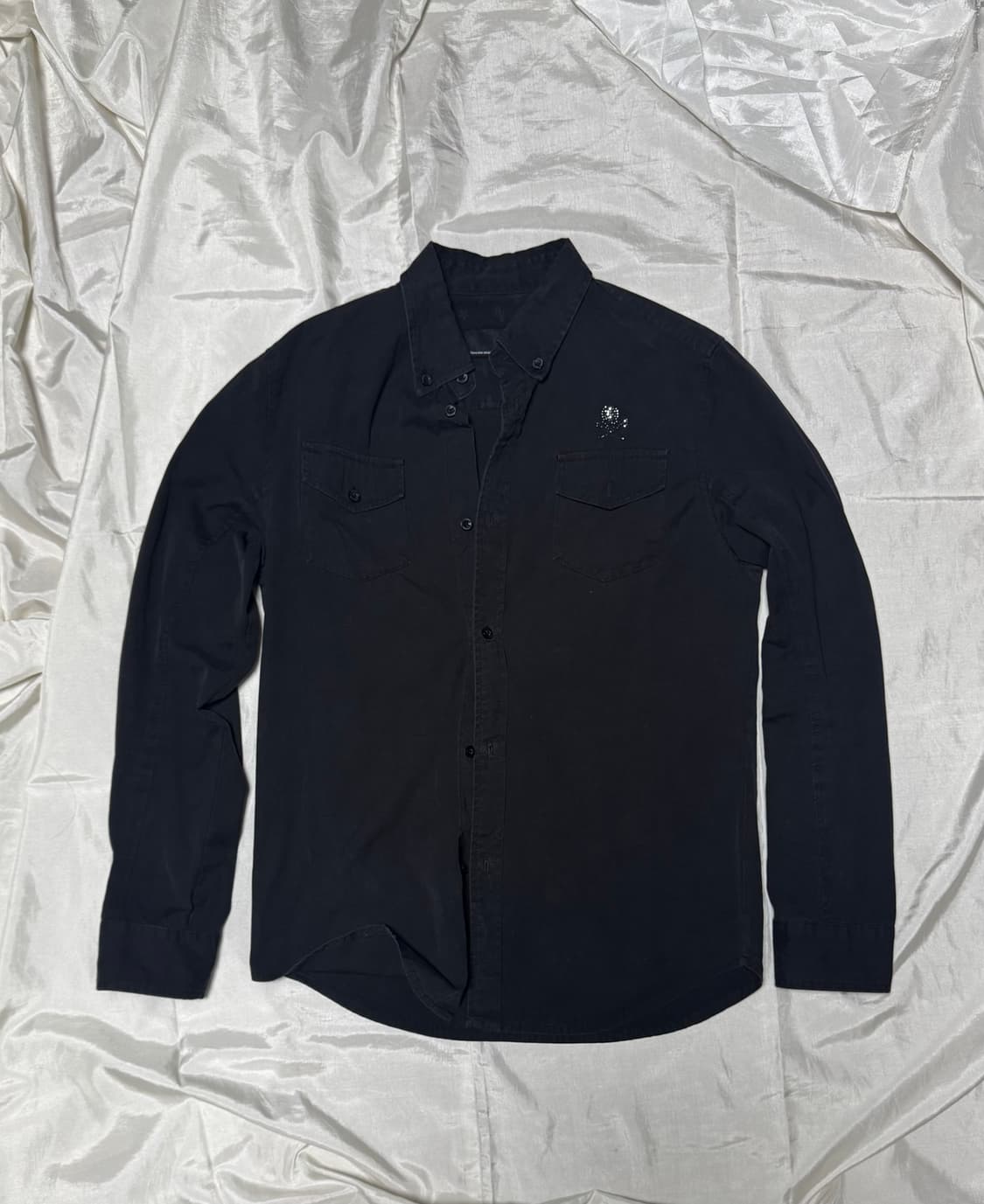 00s Mod Back Skull Printed Design Shirt 상품이미지2