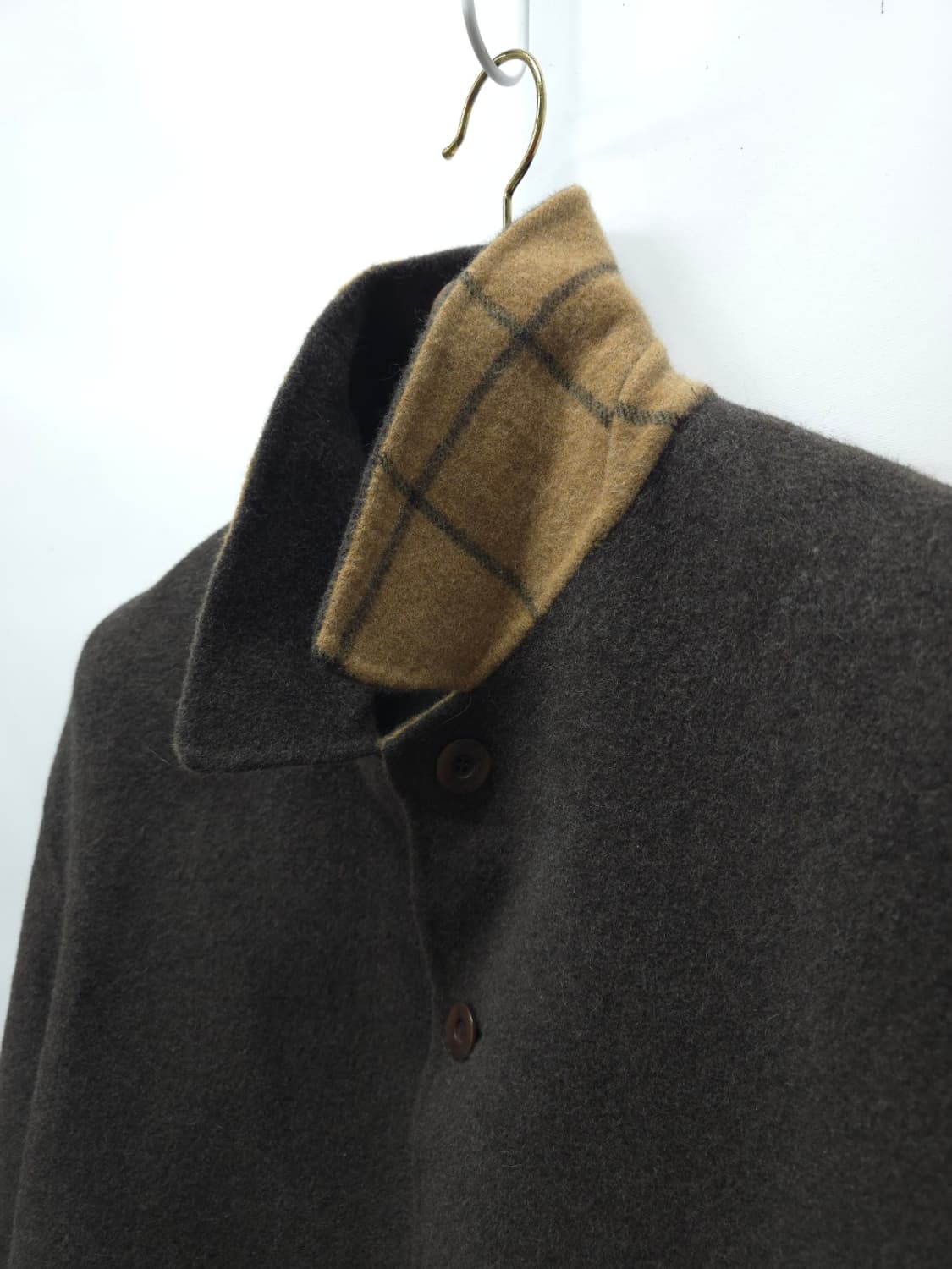 런던포그 남성 클래식 울 하프 코트 상품이미지5