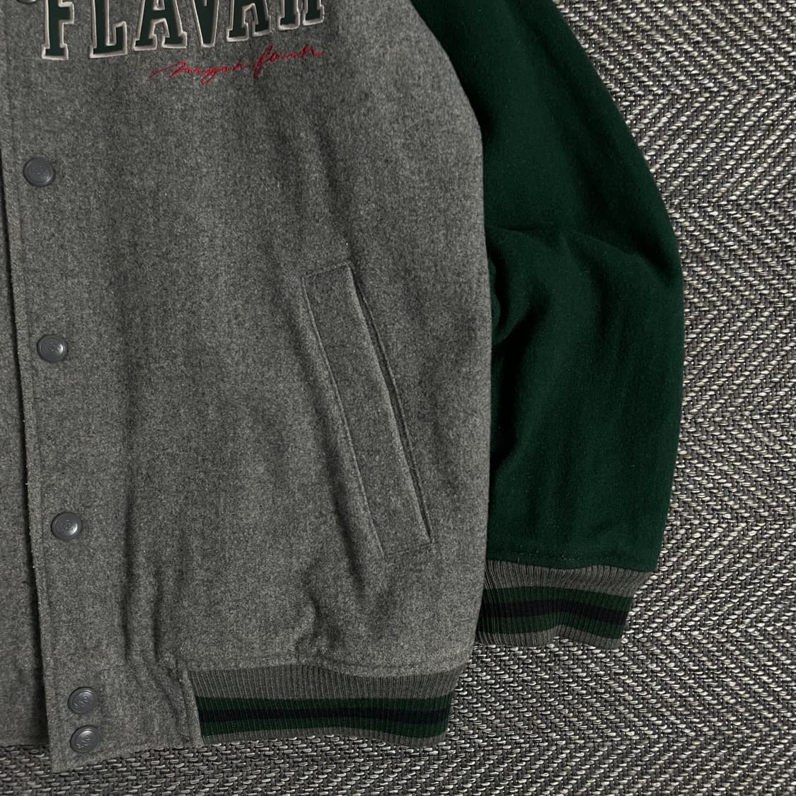 마자플라바 빅로고 올드그쿨 모직 바시티 자켓o 3234 상품이미지2