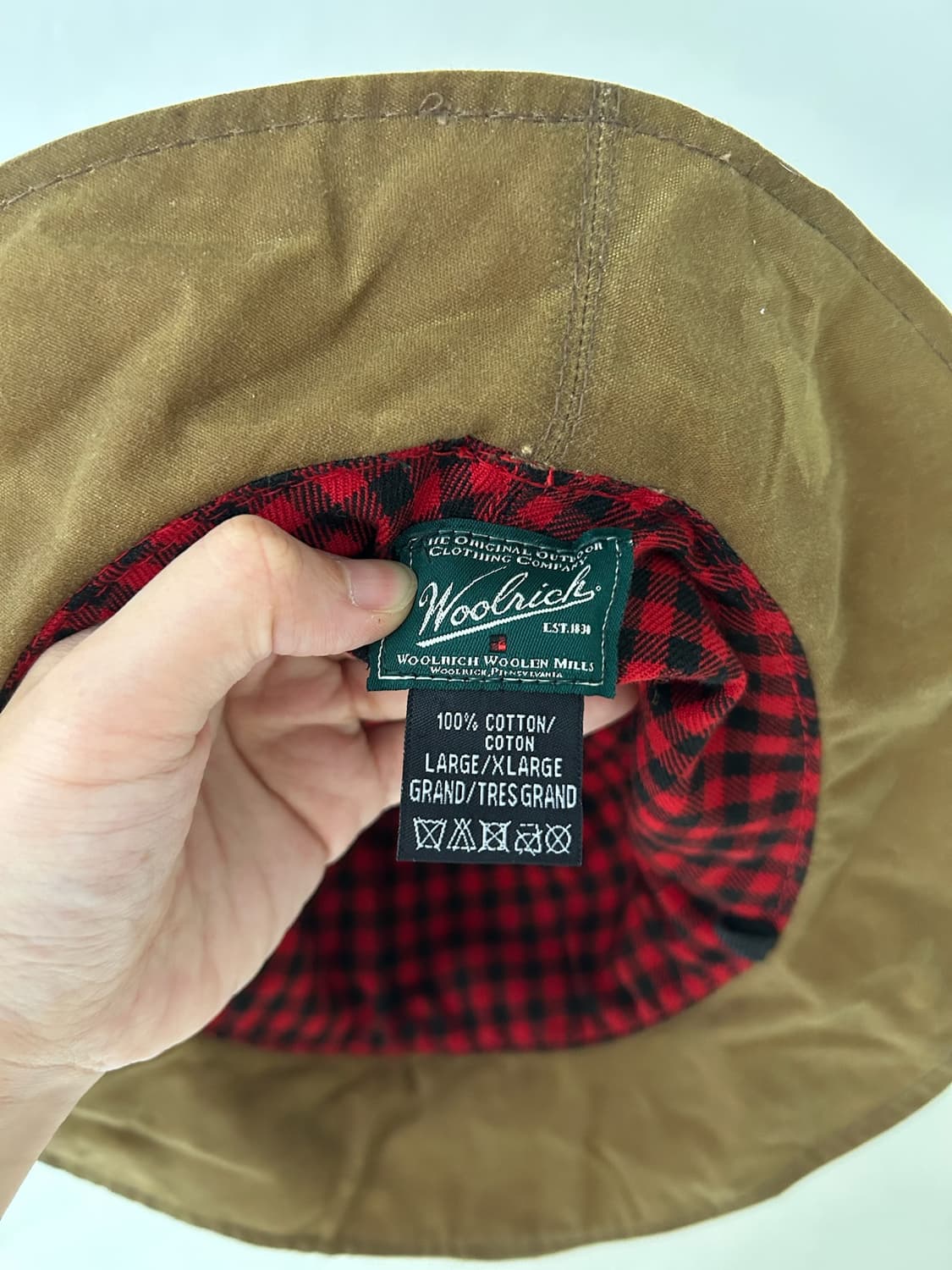 Woolrich waxed cotton saddle hat  상품이미지7