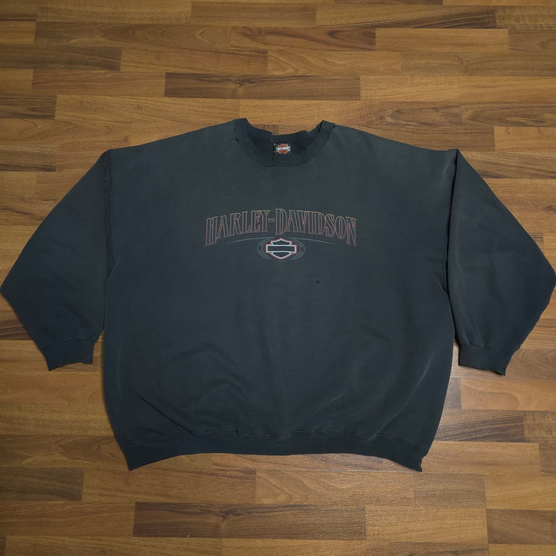 [3XL]00s 할리데이비슨 스웻셔츠 블랙 상품이미지1