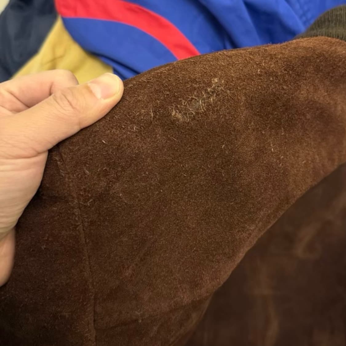 Schott  USA 빈티지 스웨이드 브라운 크롭 자켓 상품이미지4