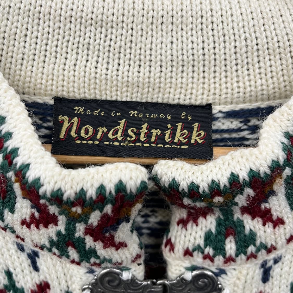 Hand made Nordstrikk 노르딕 패턴 울 가디건 L 상품이미지5