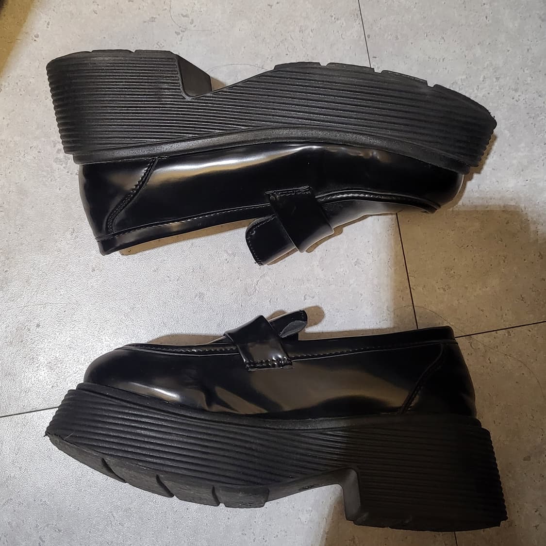 SRSOO 블랙 통굽 페니 로퍼 230 상품이미지3