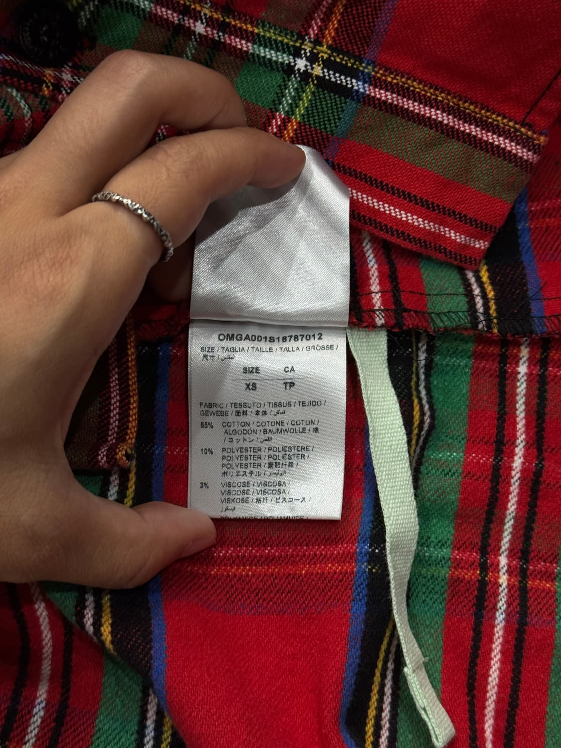 15FW 오프화이트 체크셔츠 상품이미지10
