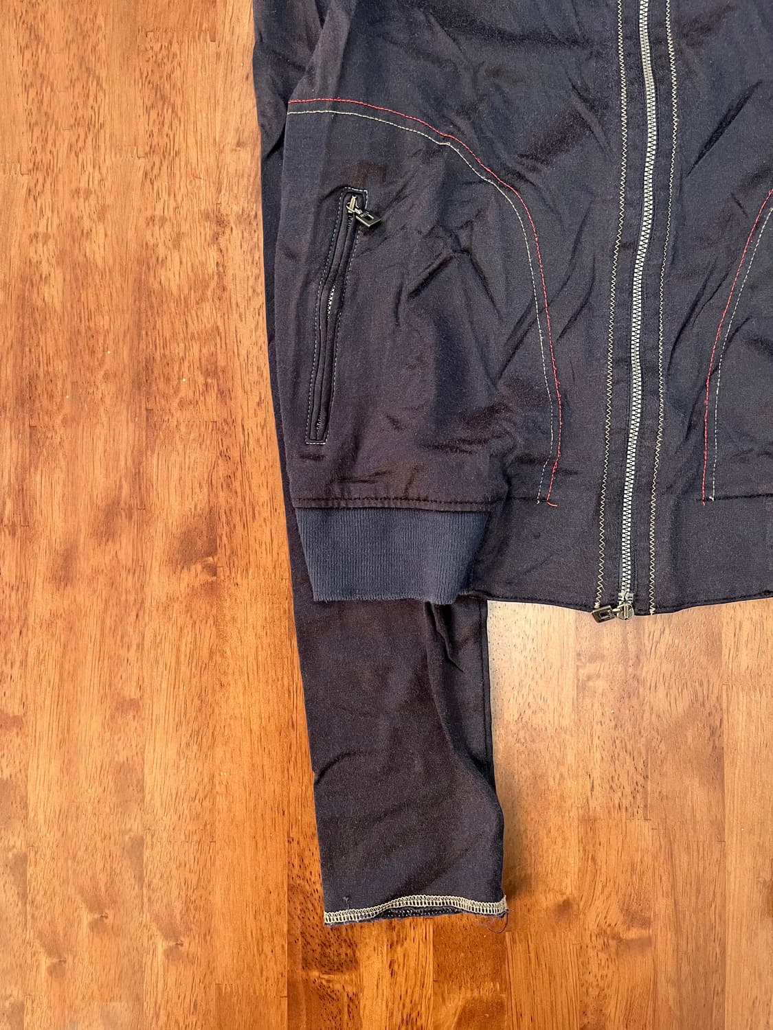 마리떼 빈티지 더블 지퍼 코튼 자켓    상품이미지4