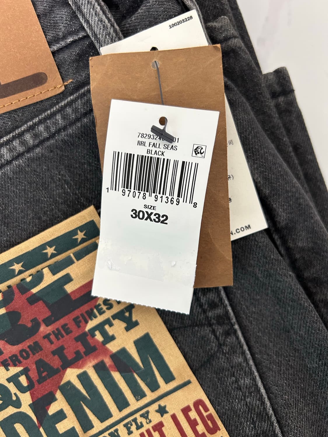 RRL 더블알엘 스트레이트핏 더스티 블랙 워시 상품이미지6