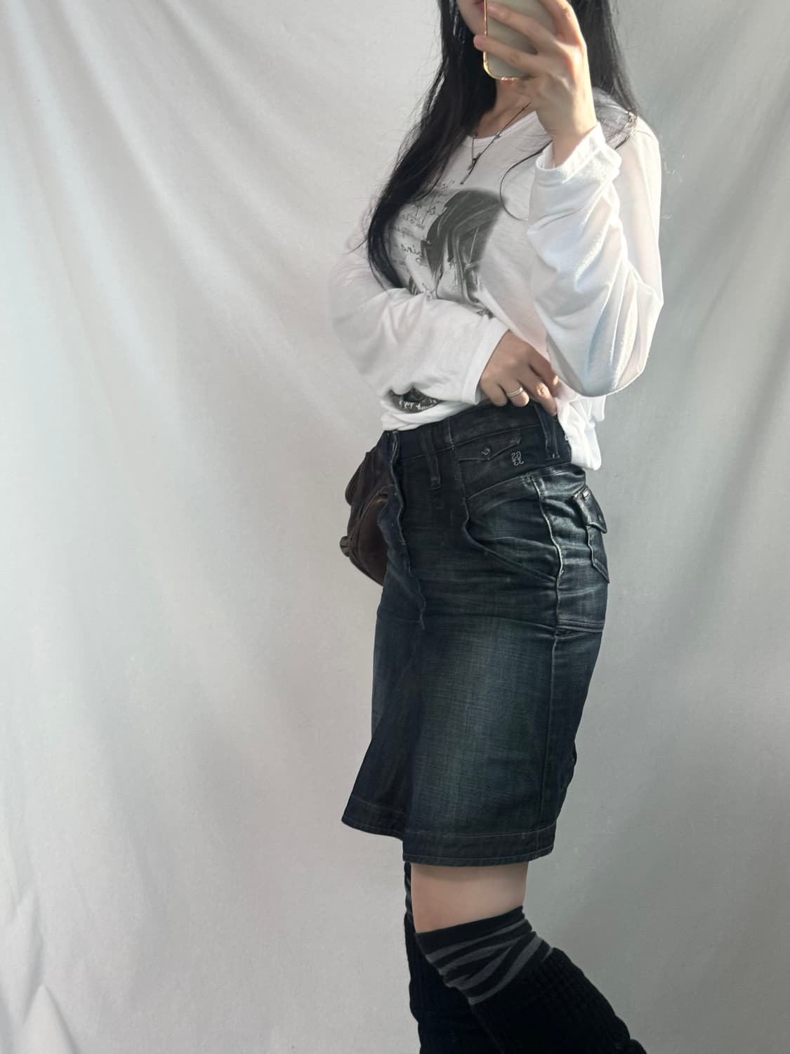 펑크 그래픽 롱슬리브 티 상품이미지5