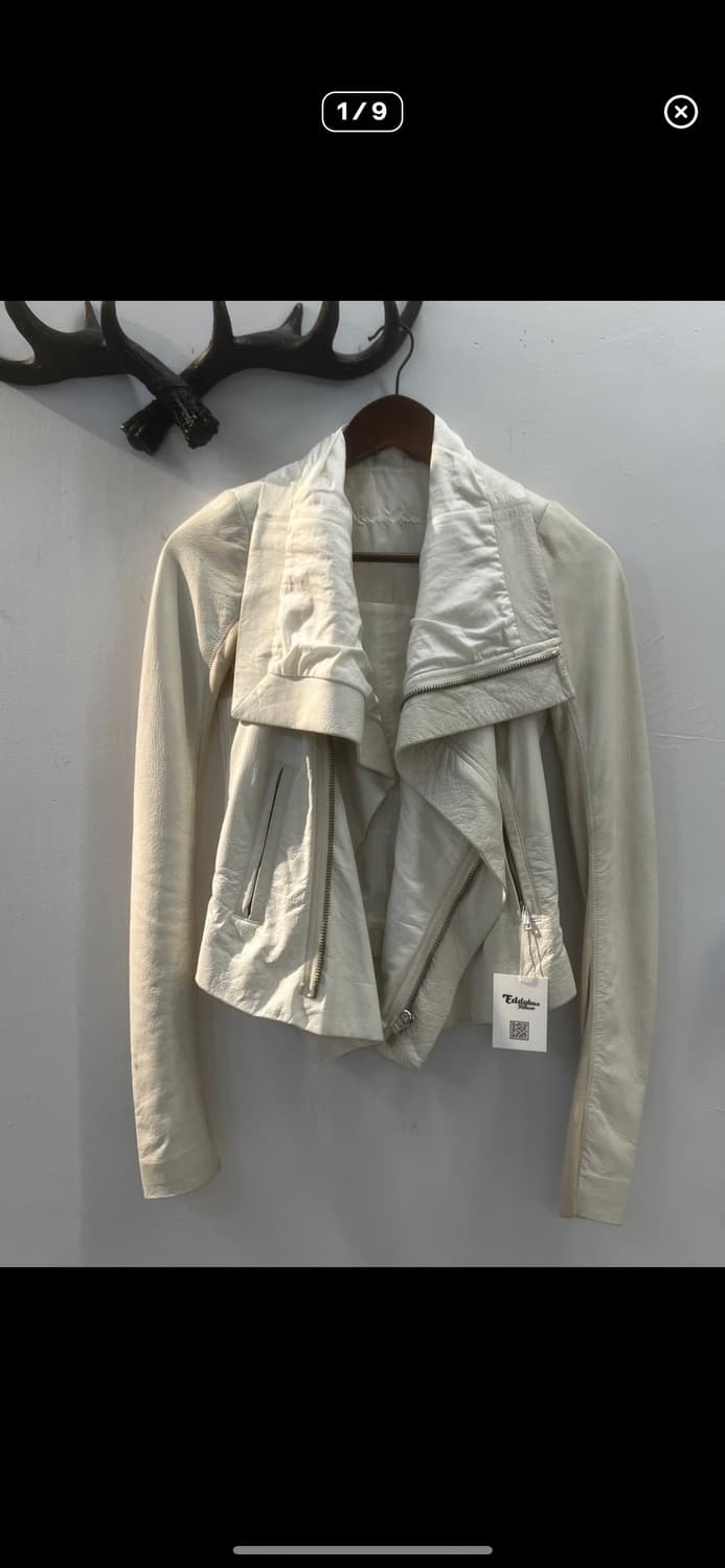 릭오웬스 양가죽 라이더 자켓 상품이미지1