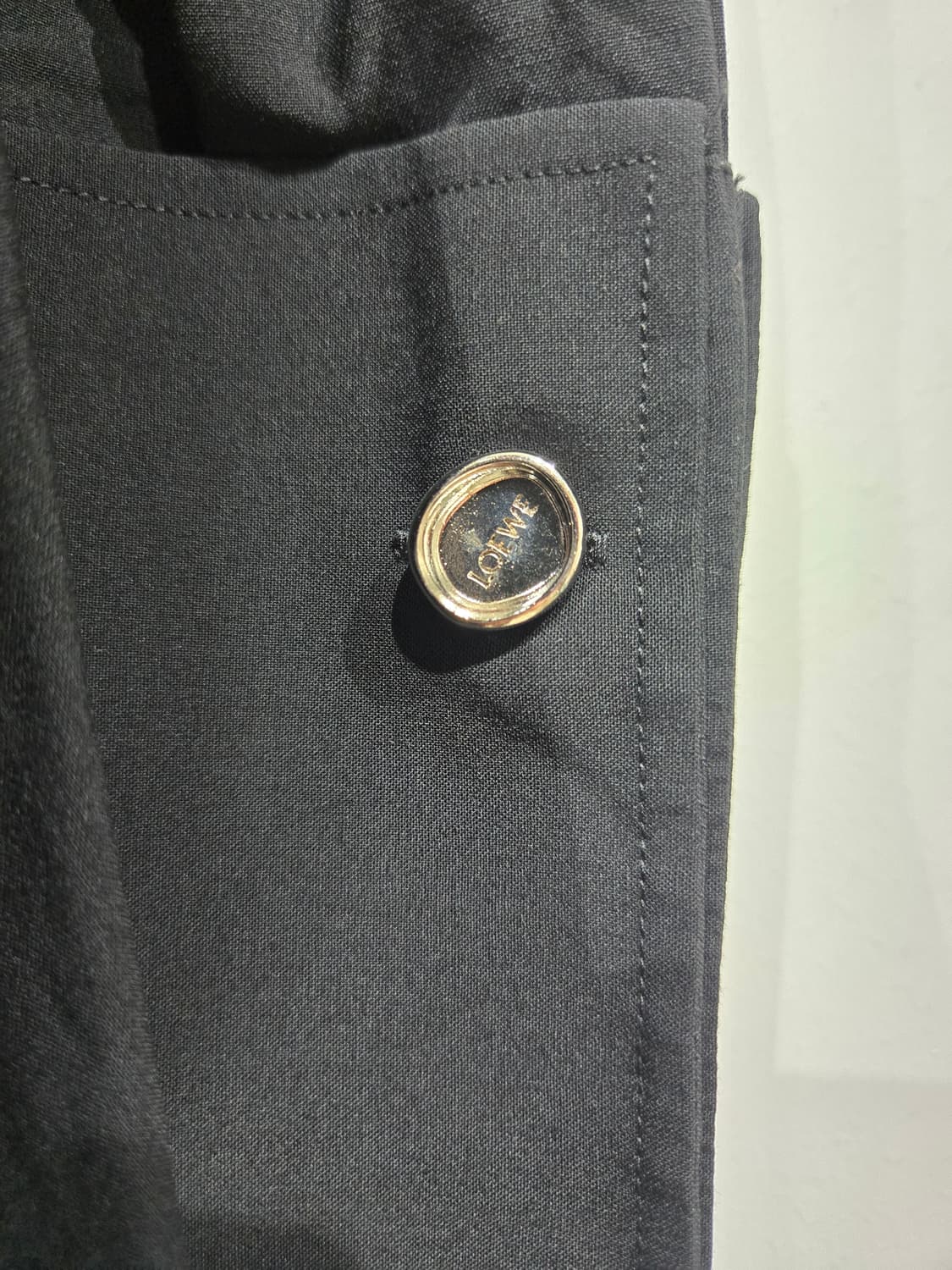 로에베 블랙 롱 셔츠 차이나넥 스타일 상품이미지8