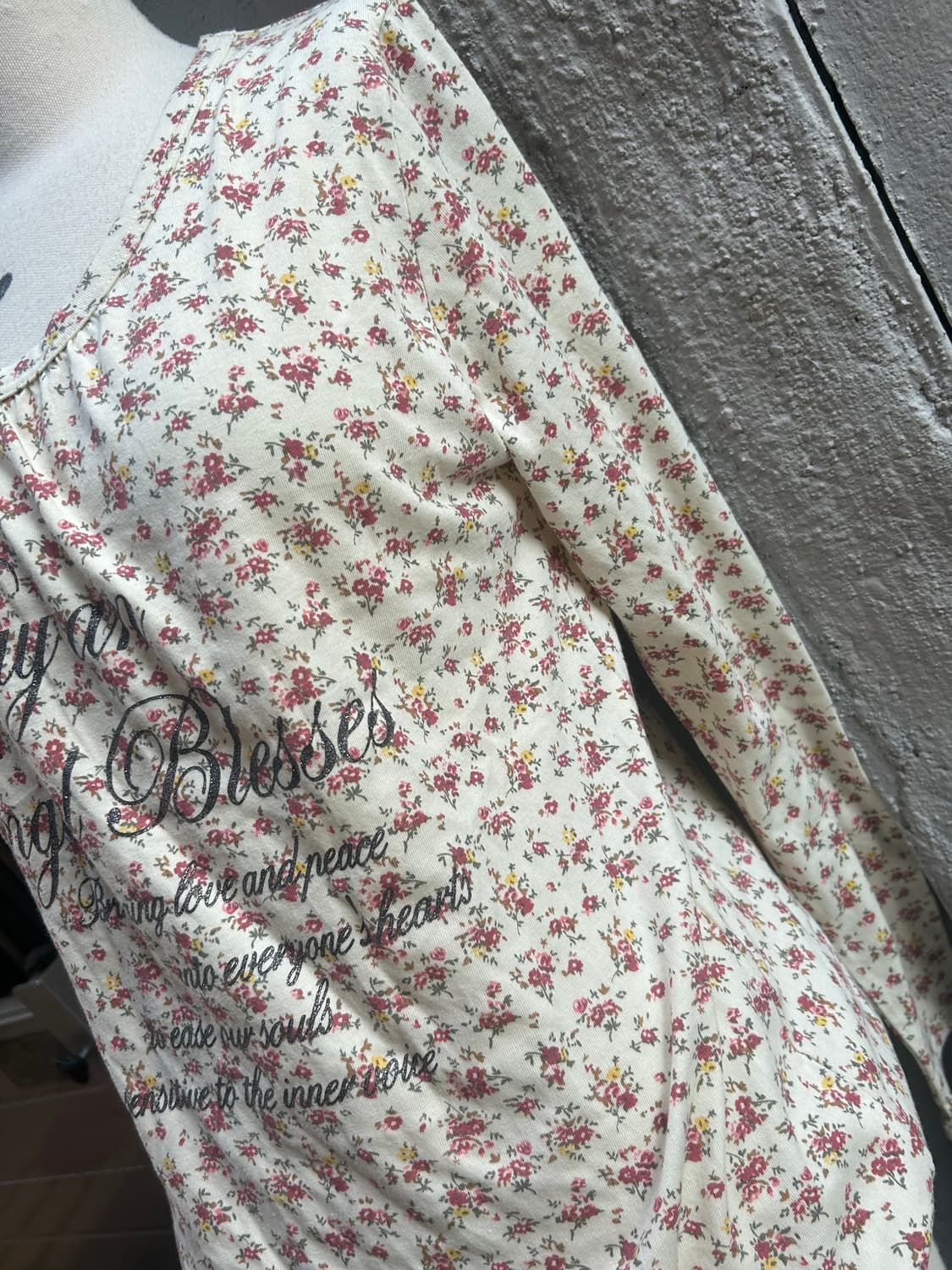 *새상품* 일본빈티지 모리 플라워 프린팅 롱슬리브 상품이미지2