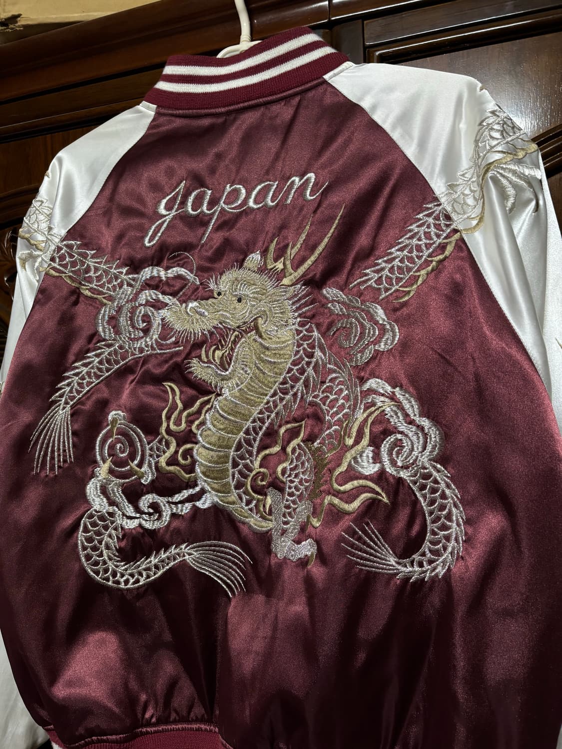 [HOSHIHIME]호시히메 재패니즈 드래곤 버건디 스카쟌 F 상품이미지5