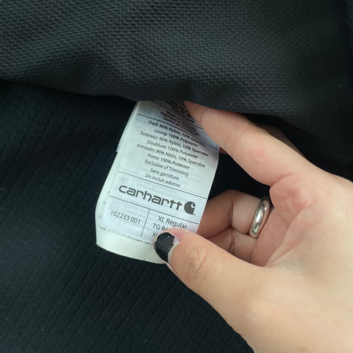 Carhatt  칼하트 블랙 덴우드 자켓 상품이미지6