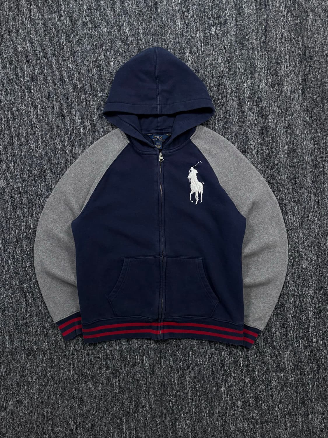 폴로 빅포니 배색 후드집업 상품이미지4