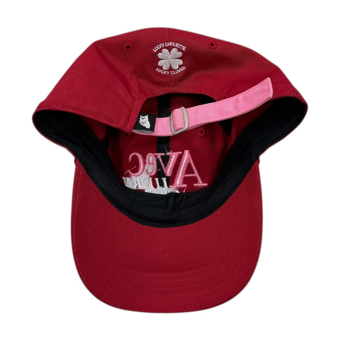 럭키슈에뜨 볼캡 모자 버건디 레드 상품이미지3