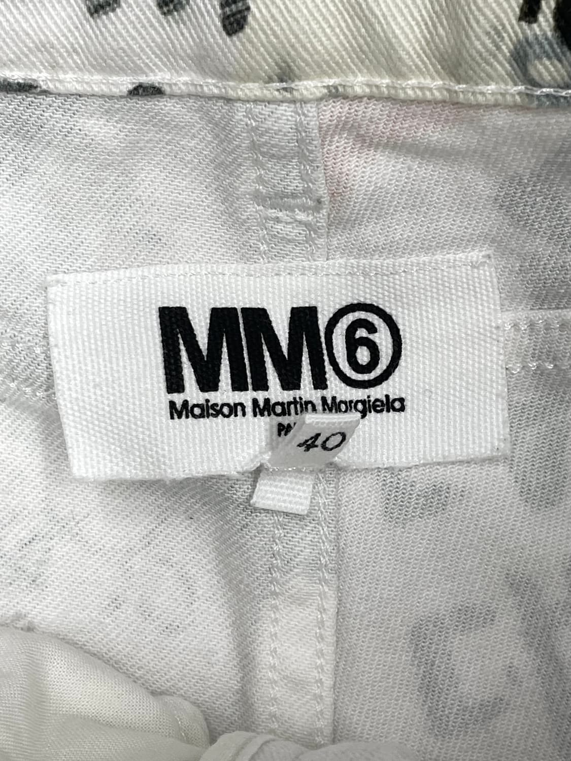 MM6 텍스트 그래피티 슬림 팬츠 상품이미지5