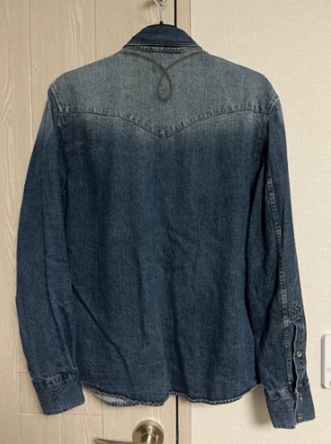 46)엘무드 배드가이 데님 웨스턴 셔츠 워시드블루 상품이미지3