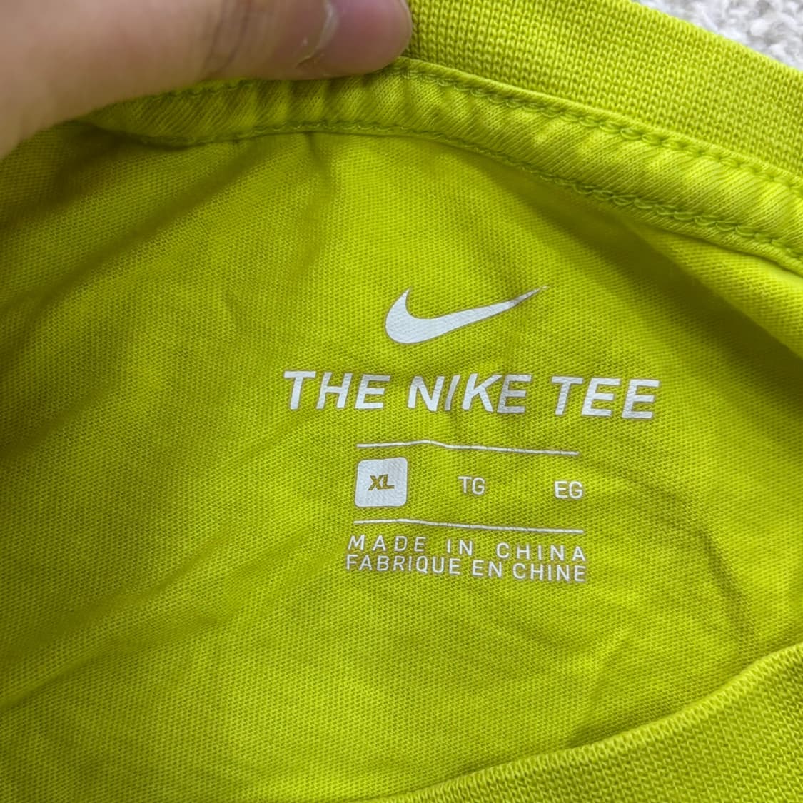 XL 나이키 스몰로고 반팔 티셔츠 0408E1 상품이미지3