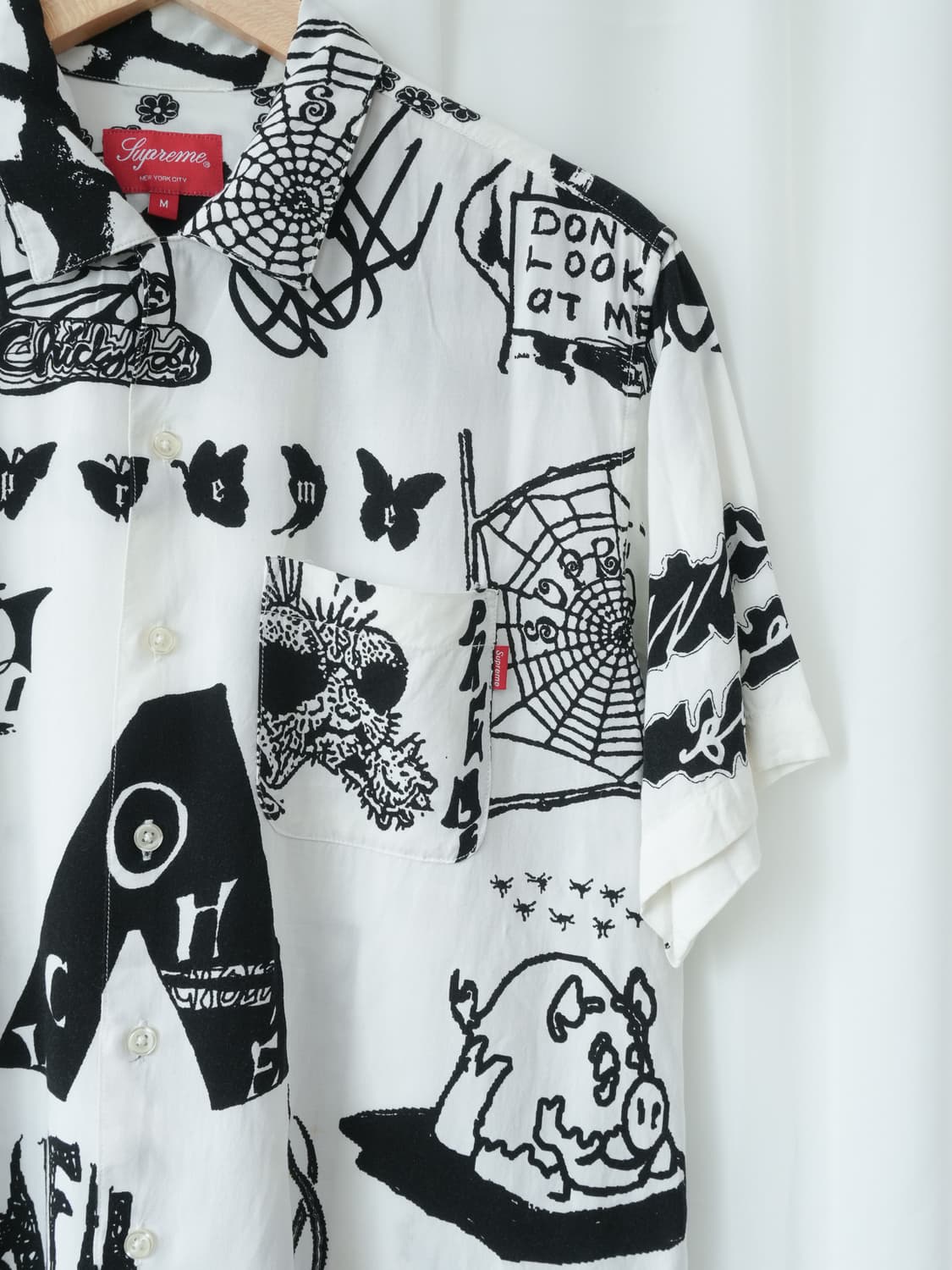 Supreme 17SS DREAM RAYON 셔츠 화이트 M 상품이미지4