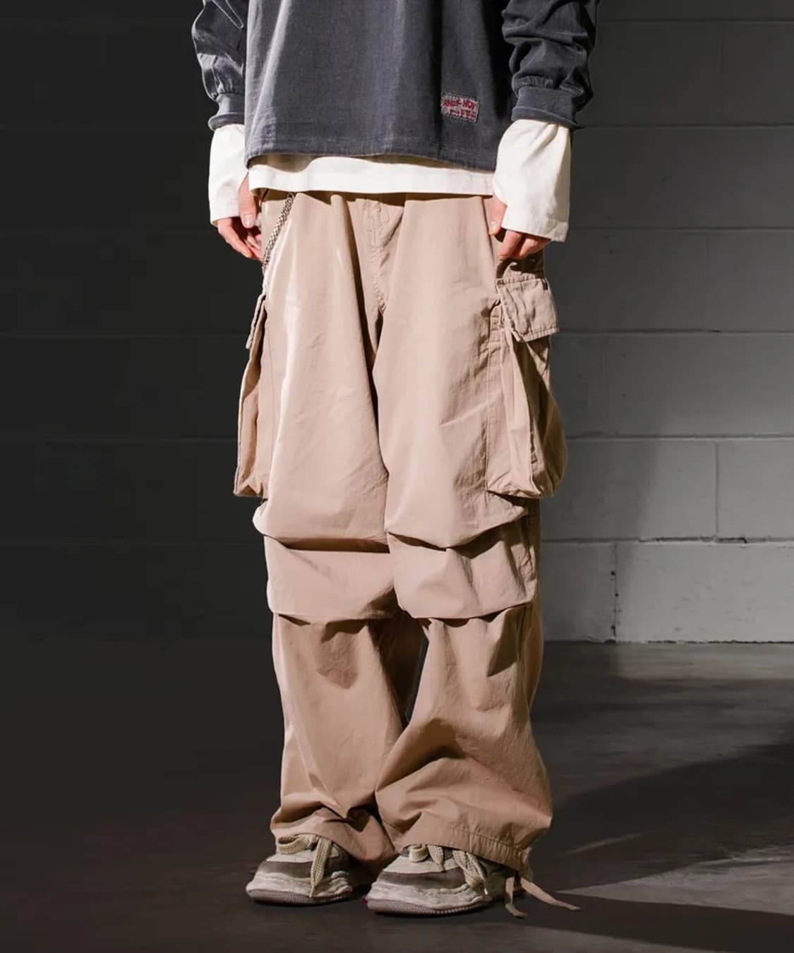빅유니온 카고바지 카고팬츠 베이지 L 상품이미지6