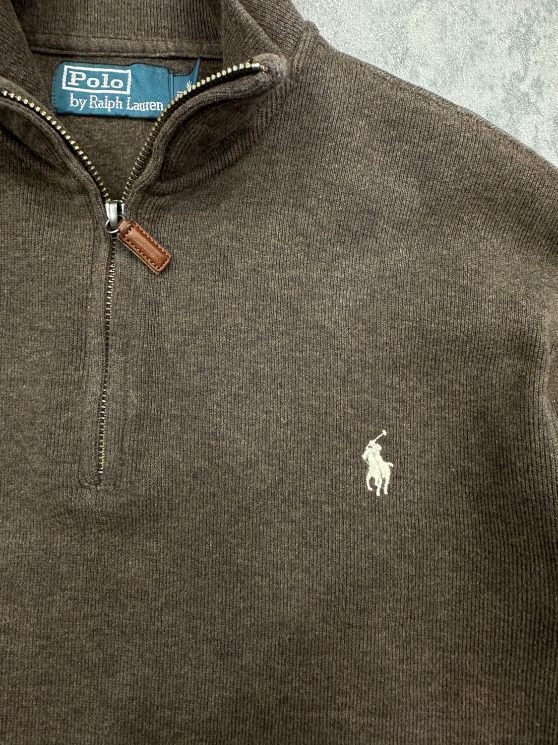 폴로 반집업니트 M 상품이미지5