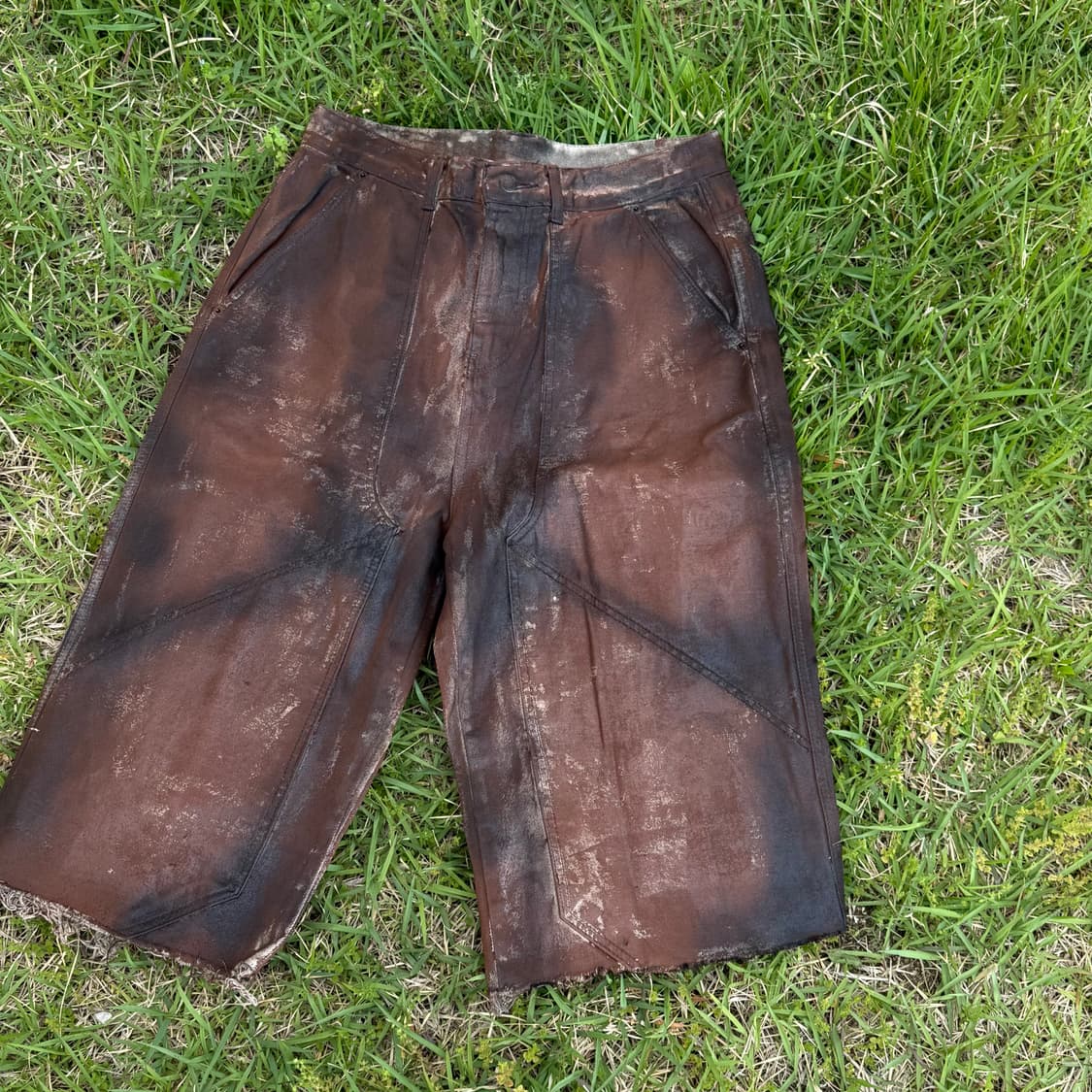 Vintage Rust Coated half pants  상품이미지4