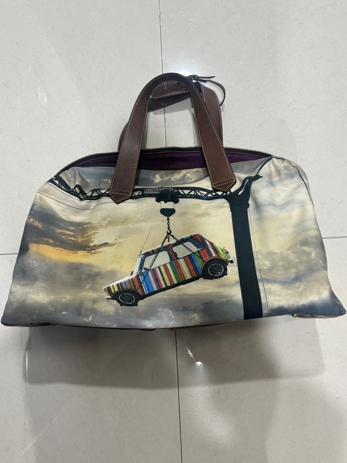 폴스미스 멀티 스트라이프 프린팅 보스턴백 상품이미지1