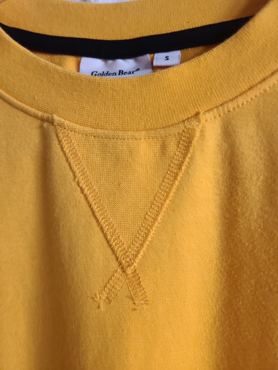 골든베어 반팔 맨투맨 옐로우 상품이미지5