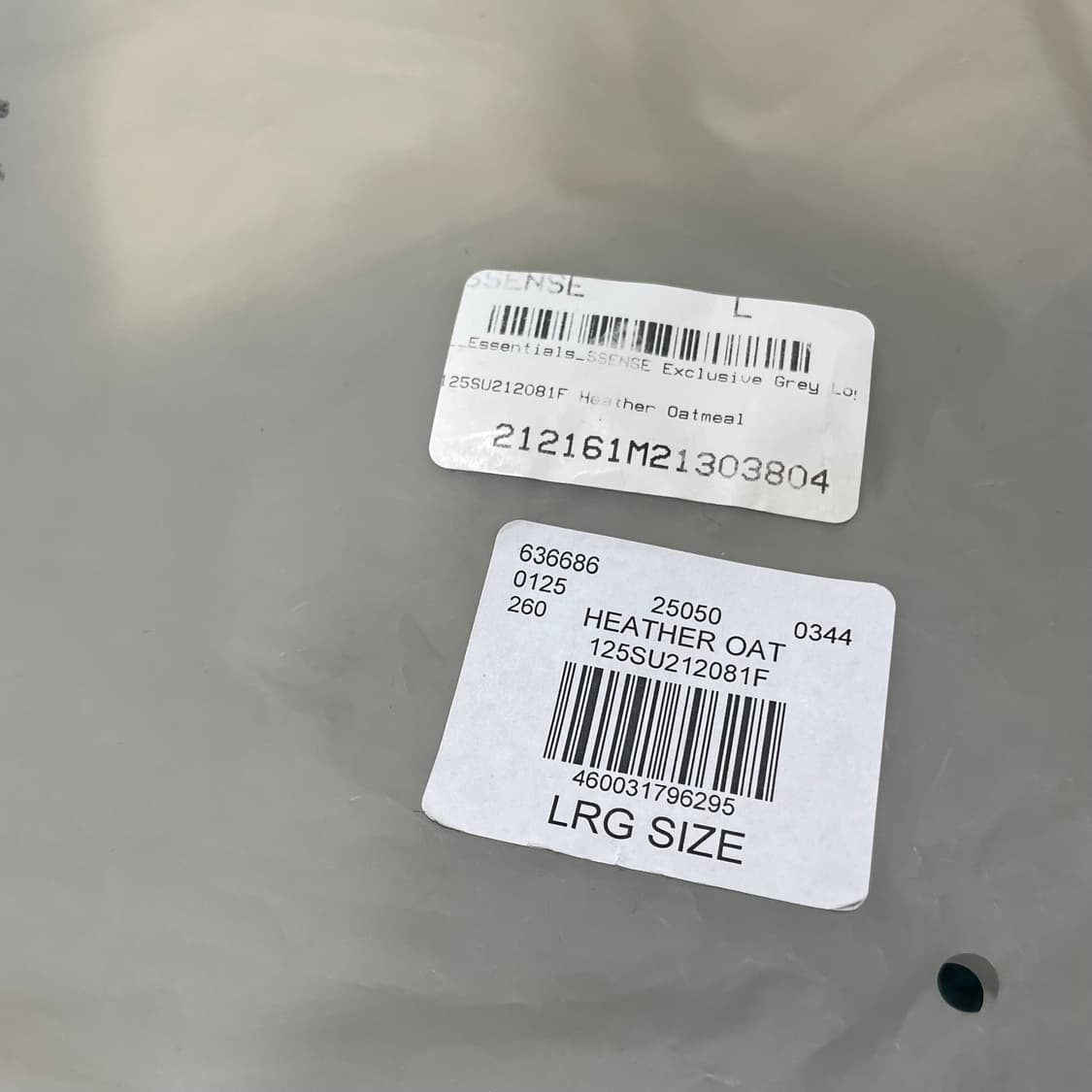 피어오브갓 에센셜/ 체스트 로고 롱슬리브 티셔츠 헤더 오트밀/ L 상품이미지10