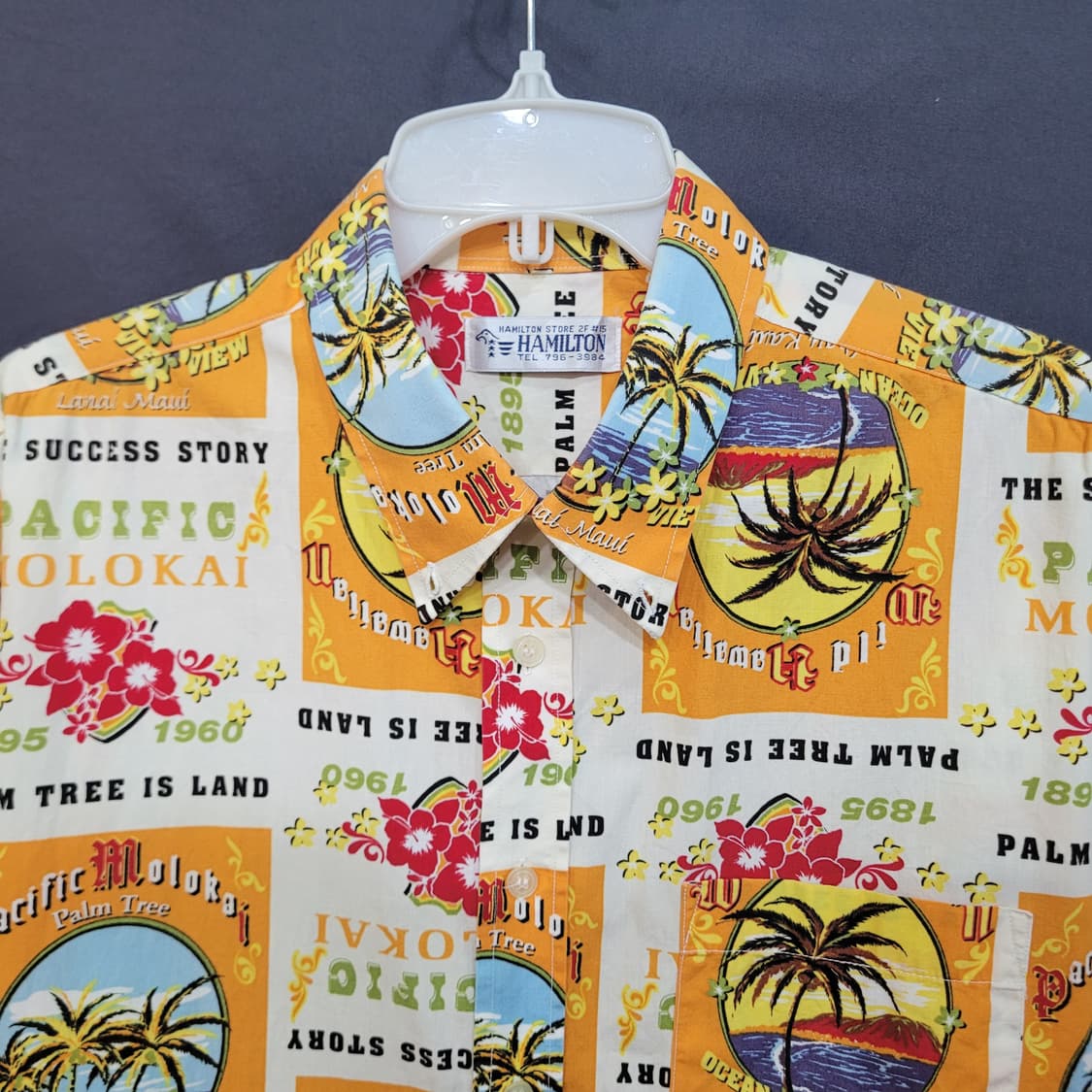 HAMILTON 빈티지 하와이안 셔츠 상품이미지2