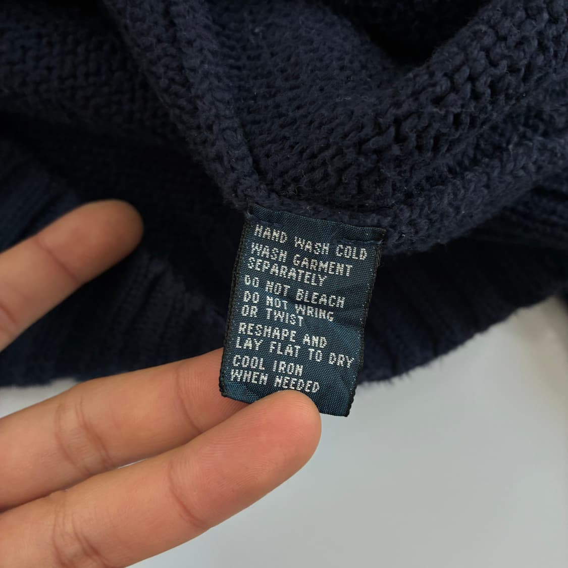 Polo 폴로 랄프로렌 네이비 코튼 네이비 라운드 니트 상품이미지5