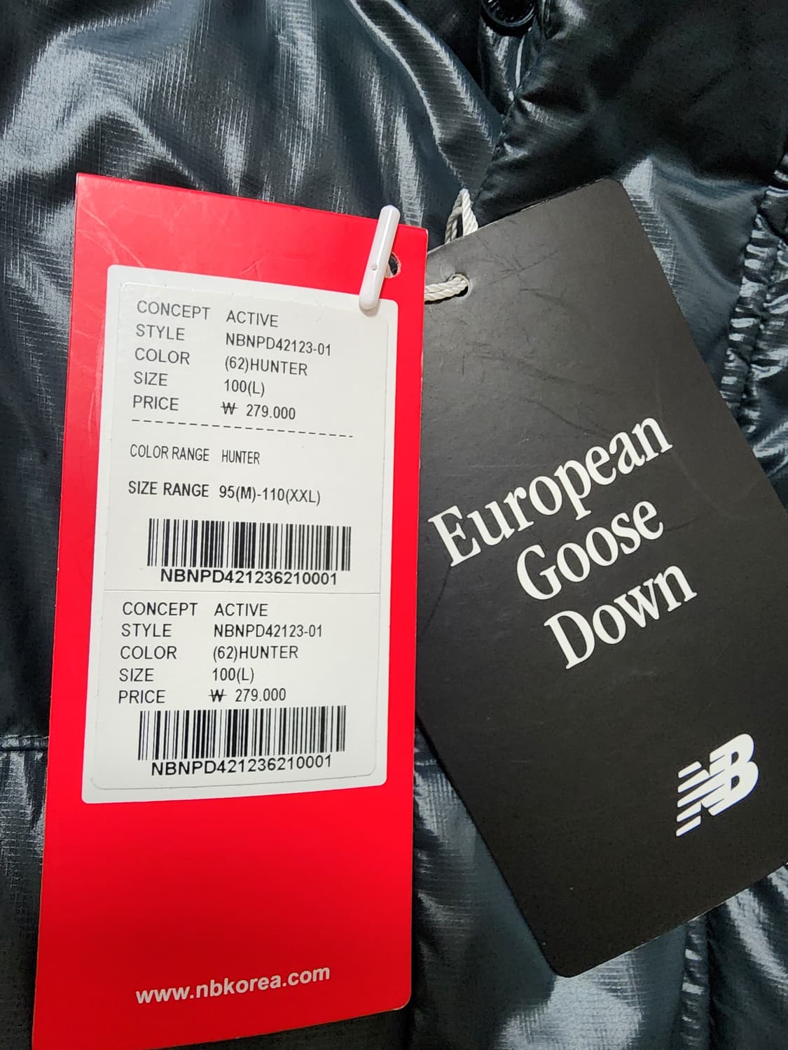 뉴발란스액티브구스다운패딩점퍼L 상품이미지9