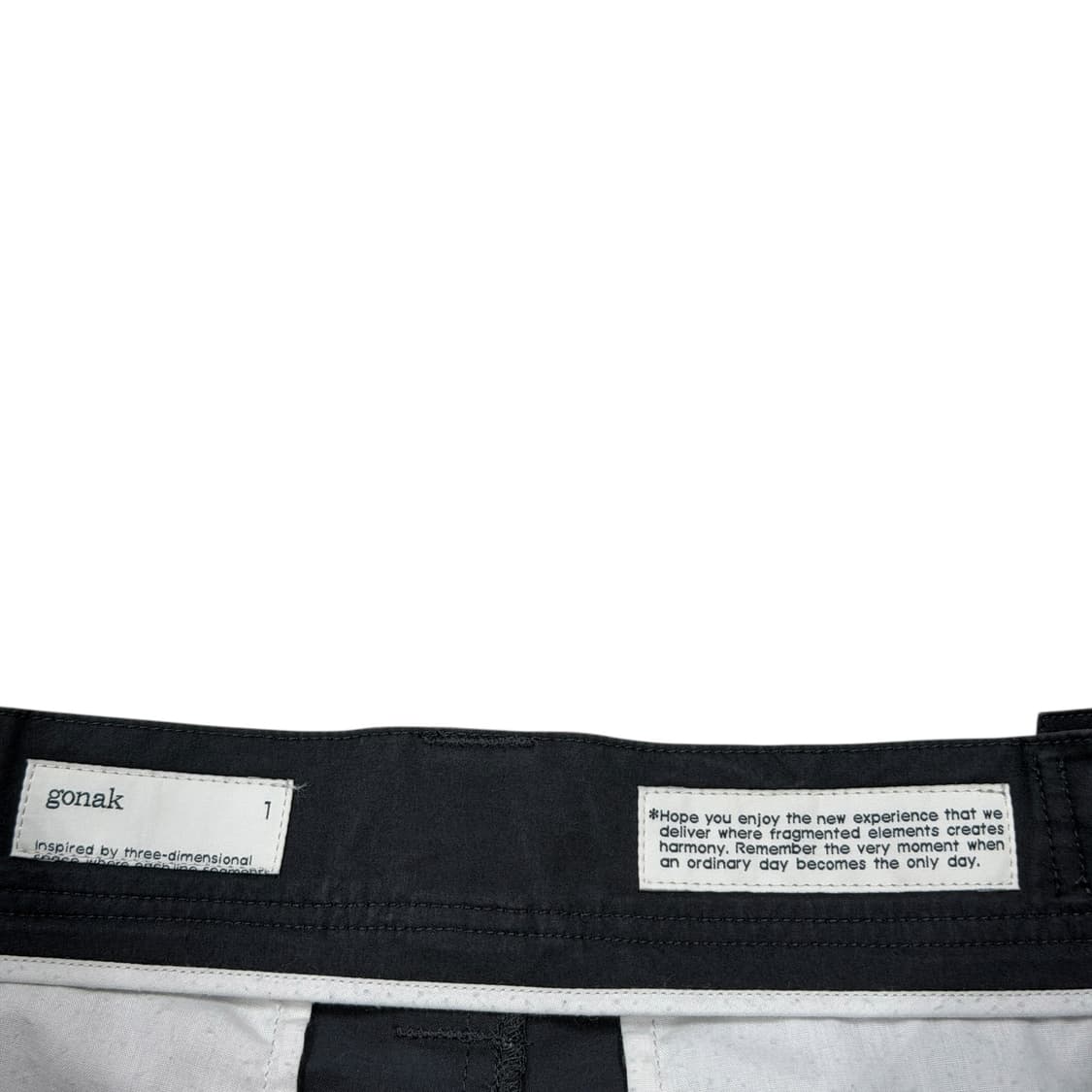 GONAK 고낙 차콜 그레이 팬츠 바지 1 상품이미지3