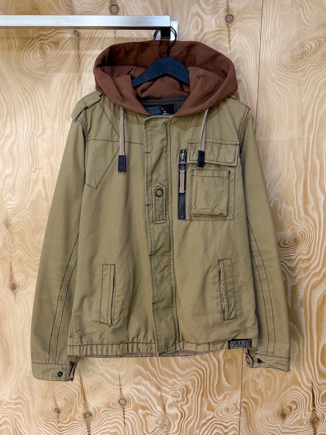 지스타로우 그런지 밀리터리 후드 자켓 상품이미지3