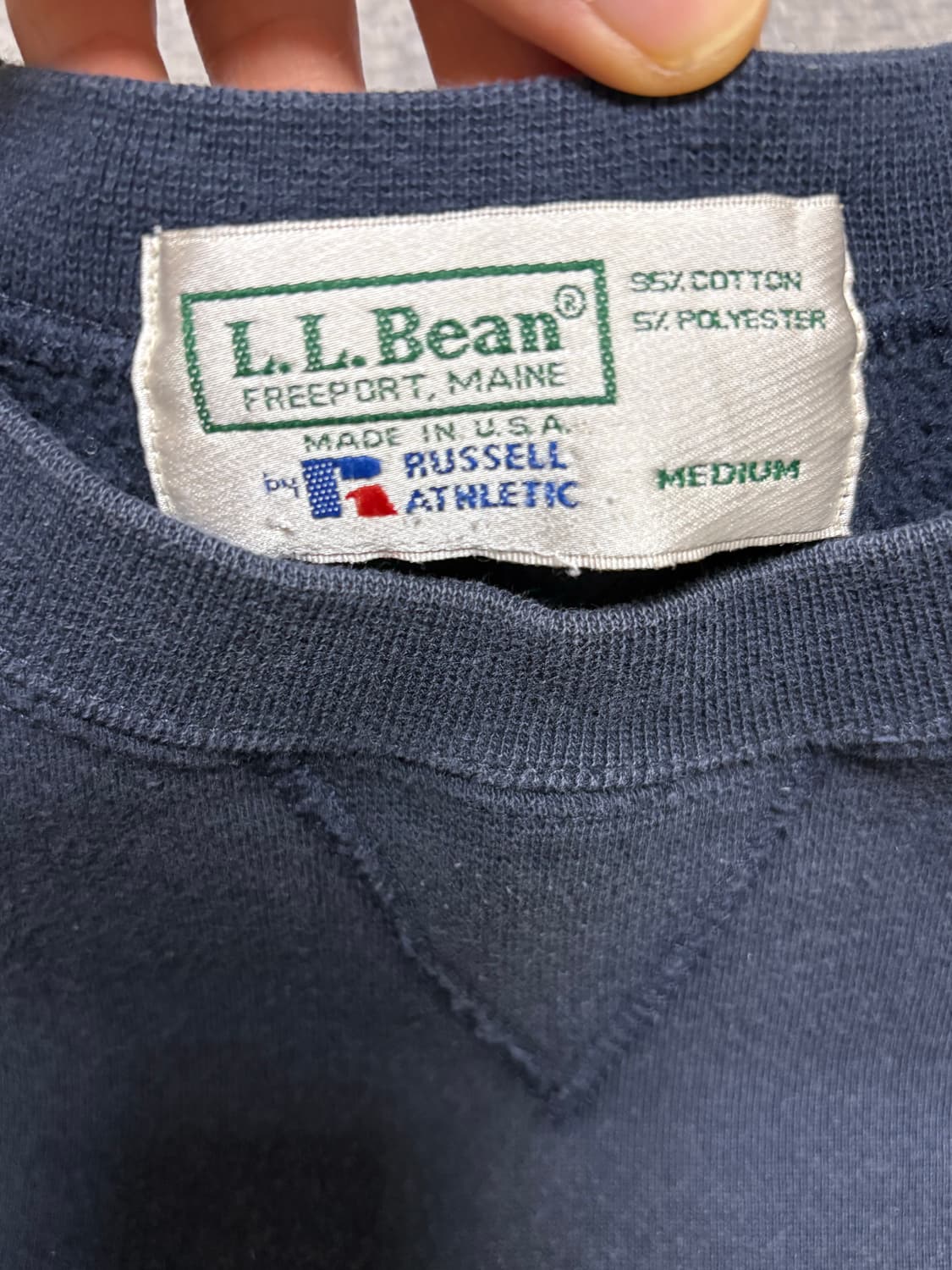 90s L.L.Bean x Russell Athletic 빈티지 스웻셔츠 상품이미지3