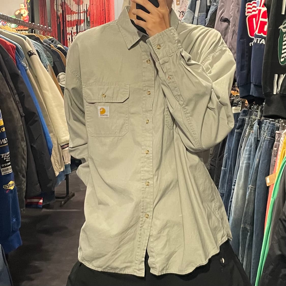[IM] carhartt 칼하트 그레이 긴팔셔츠 상품이미지3