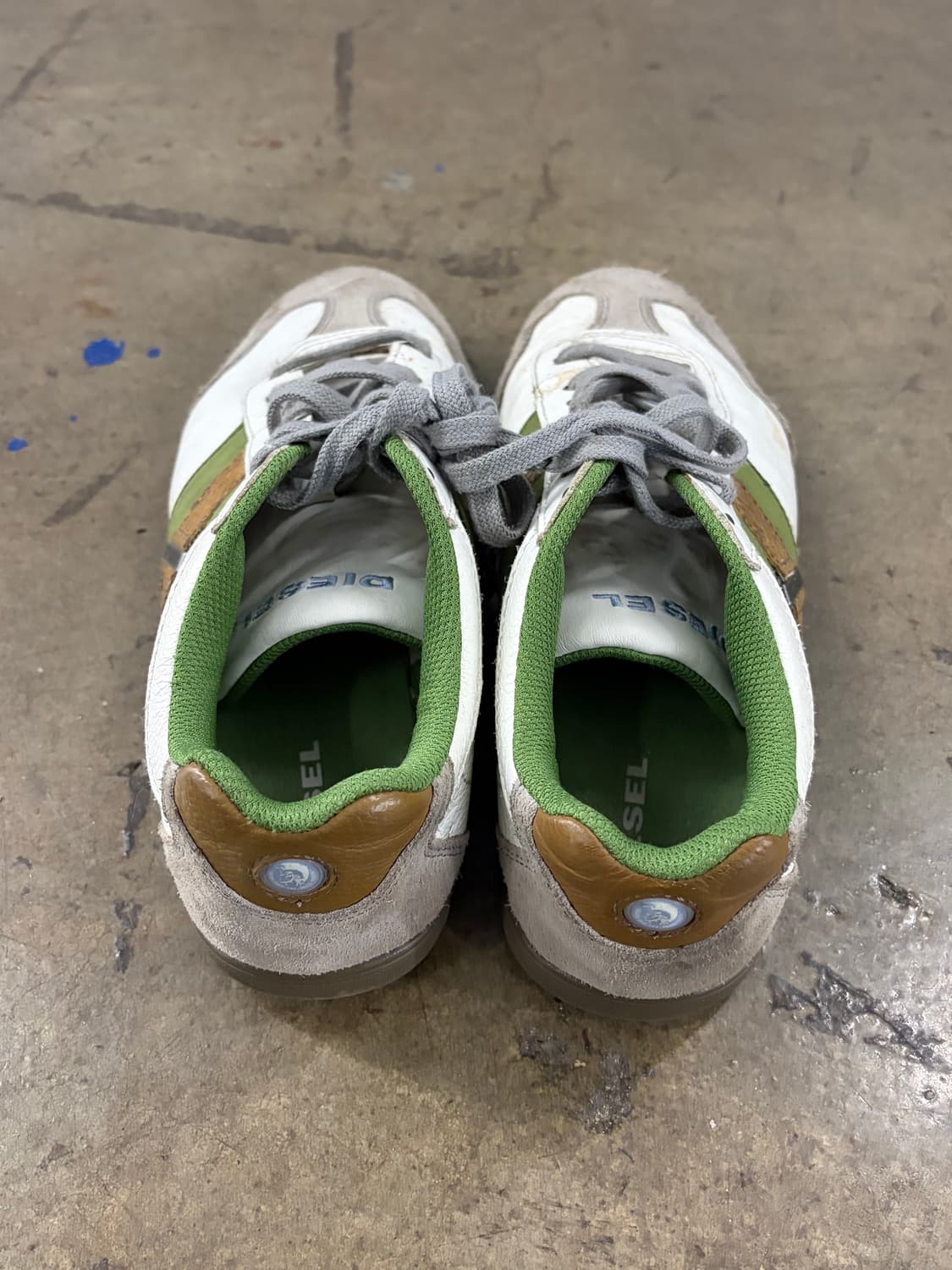 Disel 흰색/녹색 스니커즈 운동화 275 상품이미지5